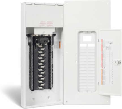 Homeline Load Centre, 30 Spaces, 60 Circuits, 100A, NEMA 1