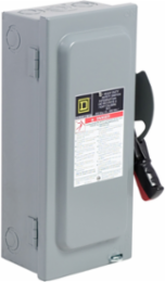 Safety switch, heavy duty, non fusible, 30A, 600VAC/VDC, 3 poles, 30HP, NEMA 1