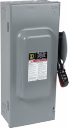 Safety switch, heavy duty, non fusible, 100A, 600VAC/VDC, 3 poles, 100HP, NEMA 1