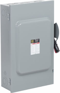 Safety switch, heavy duty, non fusible, 200A, 600VAC/VDC, 3 poles, 150HP, NEMA 1