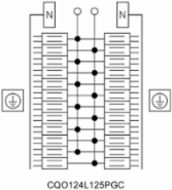 QO Loadcentre 1 Phase 125A, 24 Spaces, NEMA 1, CSA Certified