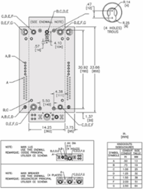 QO Loadcentre 1 Phase, 40 Spaces, 200A Main Lugs, NEMA 1