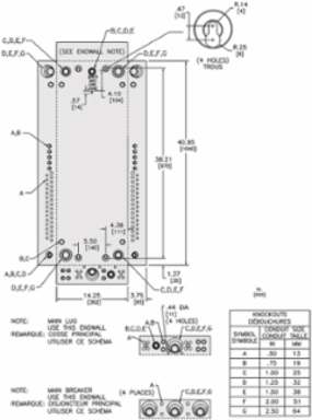 QO Load Center, 1 Phase, 200A Main Breaker, 60 Spaces, Indoor NEMA 1