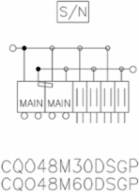 QO Load Center Generator Panel, 1 Phase, 4 Spaces, 60A Main Breaker