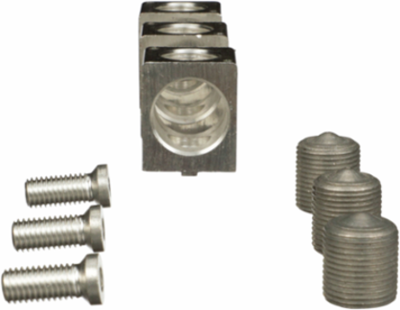 PowerPacT L Lug Kit, Mechanical, 250-400A, 2 AWG to 600 kcmil, Copper, Qty 3