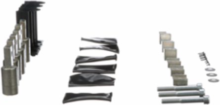 PowerPact L Mechanical Lug Kit, 600A, Copper, 250 to 500 kcmil, Set of 6