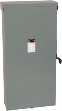 General Duty Fusible Safety Switch, 2 Pole, 3 Wire, 240VAC, 600A, NEMA 3R