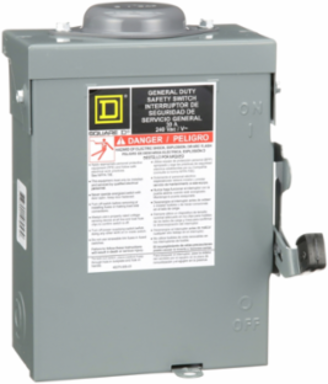 General Duty Safety Switch, 3 Pole, 30A, 240VAC, Type 3R, 4 Wire