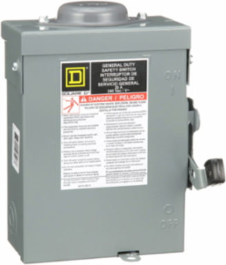 General Duty Safety Switch, 3 Pole, 30A, 240VAC, Type 3R, 4 Wire