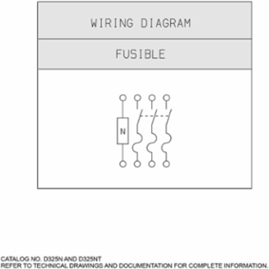 General Duty Safety Switch, Fusible, 3 Pole, 400A, 240VAC, Surface Mounted
