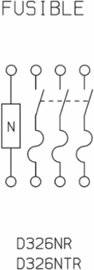 General Duty Safety Switch 600A 240VAC 3-Pole 4-Wire Type 3R
