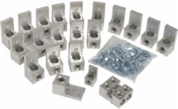 Low voltage transformer accessory, mechanical lug kit, 1200A, 600kcmil to 2 AWG, 20 lugs