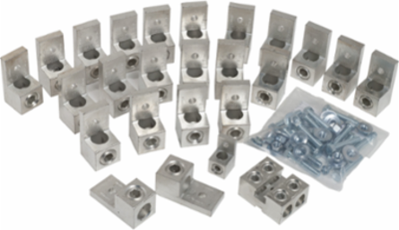 Low voltage transformer accessory, mechanical lug kit, 2000A, 600kcmil to 2 AWG, 25 lugs