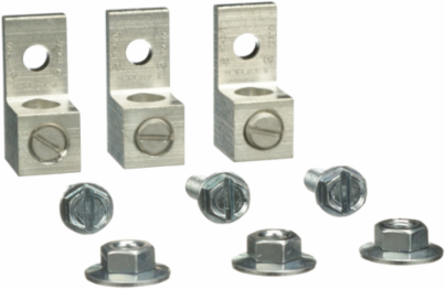 Mechanical Lug Kit, 100A, AWG 1/0 to 14, Set of 3, Aluminium