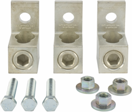 Low Voltage Transformer Mechanical Lug Kit, 600A, 600kcmil to 4 AWG