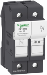 Fuse carrier, TeSys DF, 1P+N, 32A, 690VAC, fuse size 10x38 mm