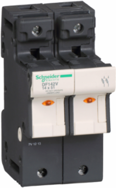 TeSys DF Fuse Carrier, 2 Pole, 50A, 690VAC, 14x51mm Fuse Size