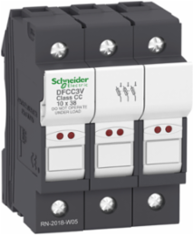 TeSys DF Modular Fuse Carrier, 3P, 30A, 600V AC, Blown Fuse Indicator