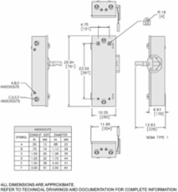Double Throw Safety Switch 60A 240VAC 250VDC 2 Pole NEMA 1