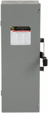 Double Throw Safety Switch 100A 240V AC 250V DC 3-Pole NEMA 1