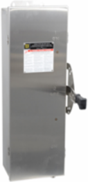 Double Throw Safety Switch, 60A, 600V, 3 Pole, NEMA 4, 304 Steel