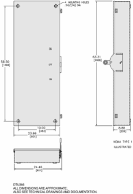 Double Throw Safety Switch 600A 600VAC 3 Pole NEMA 1