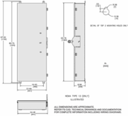 Double Throw Safety Switch 600A, 600V, 3 Pole, NEMA 12
