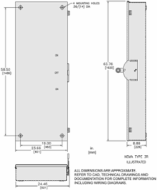 Double Throw Safety Switch 600A 600V 3 Pole NEMA 3R