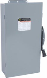 Safety switch, double throw, non fusible, 4 pole, 4 wire, 600VAC, 600VDC, 60A, Type 12 without knock outs