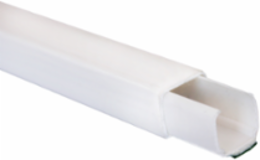 Mini Trunking 13x7 mm, 1 Compartment, Adhesive, PVC, White