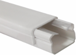 Dexson Mini Trunking 20x12 mm, PVC, White, IK07, IP40, 2000 mm Length