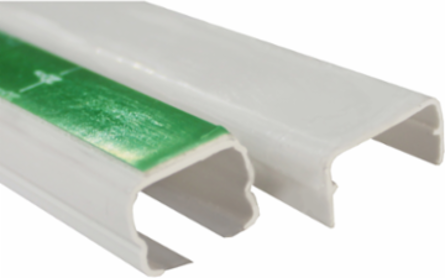 Dexson Mini Trunking 20x12 mm 1 Compartment Adhesive PVC White