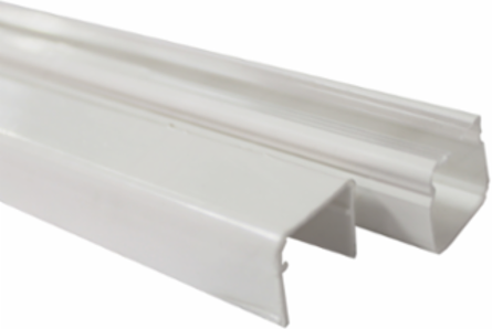 Dexson Mini Trunking 20x20 mm, 2000 mm Length, PVC, White