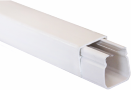 Mini Trunking 20x20 mm 1 Compartment Adhesive PVC White IP40