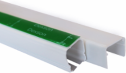 Mini Trunking 20x20 mm 1 Compartment Adhesive PVC White IP40