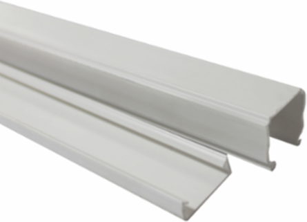 Dexson Mini Trunking 25x25 mm, 2000 mm Length, PVC, White