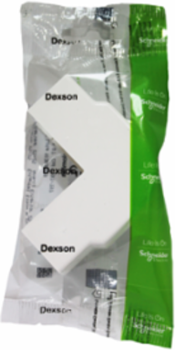 Dexson External Corner 25 x 25 Inch ABS + PC White, Green Premium