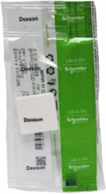 Dexson Stop End 25 x 25 mm ABS + PC White - Green Premium