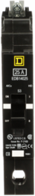 Mini Circuit Breaker, 25A, 1 Pole, 277 VAC, Bolt-On, Thermal-Magnetic