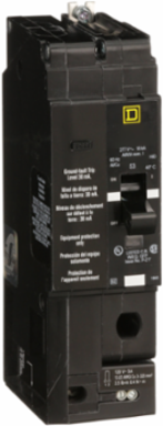Mini Circuit Breaker 40A 1 Pole 277V AC Bolt-On 30mA GFCI