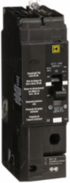 Mini Circuit Breaker 40A 1 Pole 277V AC Bolt-On 30mA GFCI