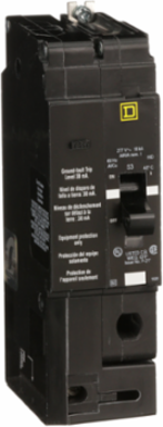 Mini Circuit Breaker 50A 1 Pole 277V AC 30mA Ground Fault Protection