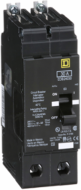 Mini Circuit Breaker, 30A, 2 Pole, 480Y/277 VAC, 25 kA Max, Bolt-On