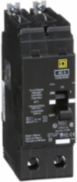 Mini Circuit Breaker 40A, 2 Pole, 480Y/277 VAC, Bolt-On, 25 kA Max
