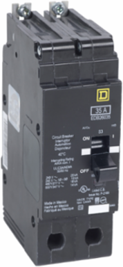Mini Circuit Breaker E-Frame 70A 2 Pole 600Y/347 VAC 25 kA Max