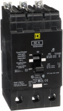 Mini Circuit Breaker 60A 3 Pole 480Y/277 VAC Bolt-On