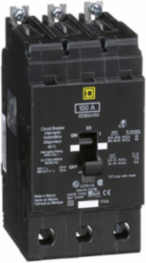Mini Circuit Breaker 100A 3 Pole 480Y/277V AC Bolt-On