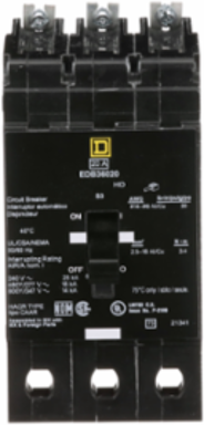 Mini Circuit Breaker 30A 3 Pole 600Y/347VAC Bolt-On