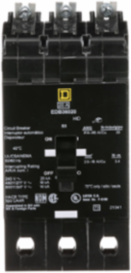 Mini Circuit Breaker 50A 3-Pole 600Y/347 VAC Bolt-On