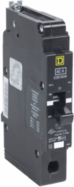 Mini Circuit Breaker, 60A, 1 Pole, 600Y/347V AC, 65kA, Bolt-On